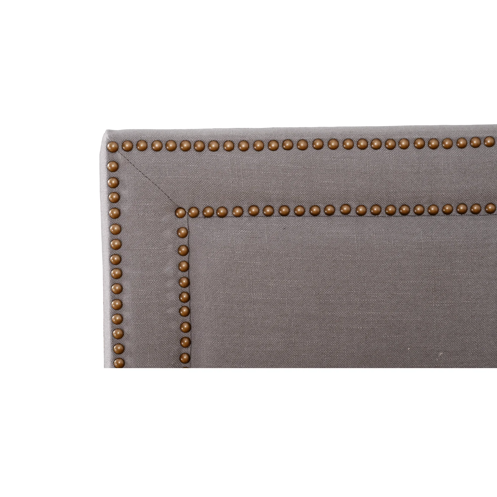 Contemporary Modern Maddy Upholstered Studded Square King Bed Frame - Image 13
