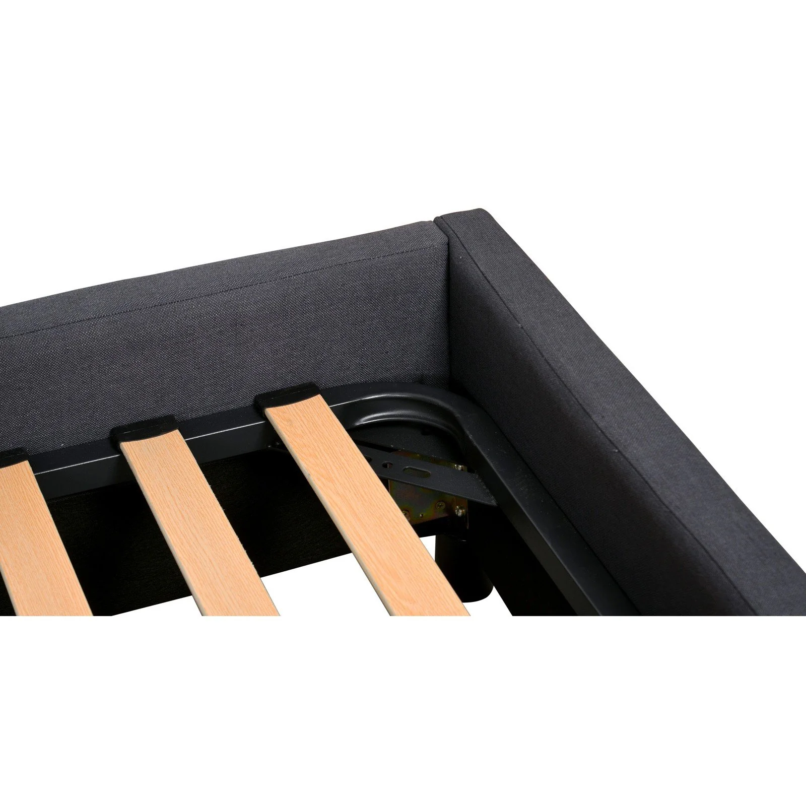 Contemporary Modern Maddy Upholstered Studded Square Queen Bed Frame - Image 20