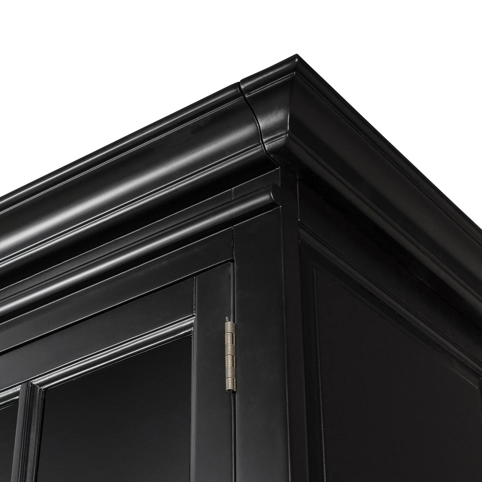 French Provincial Casement Double Glass Door Display Buffet and Hutch Cabinet Bookcase - Image 10