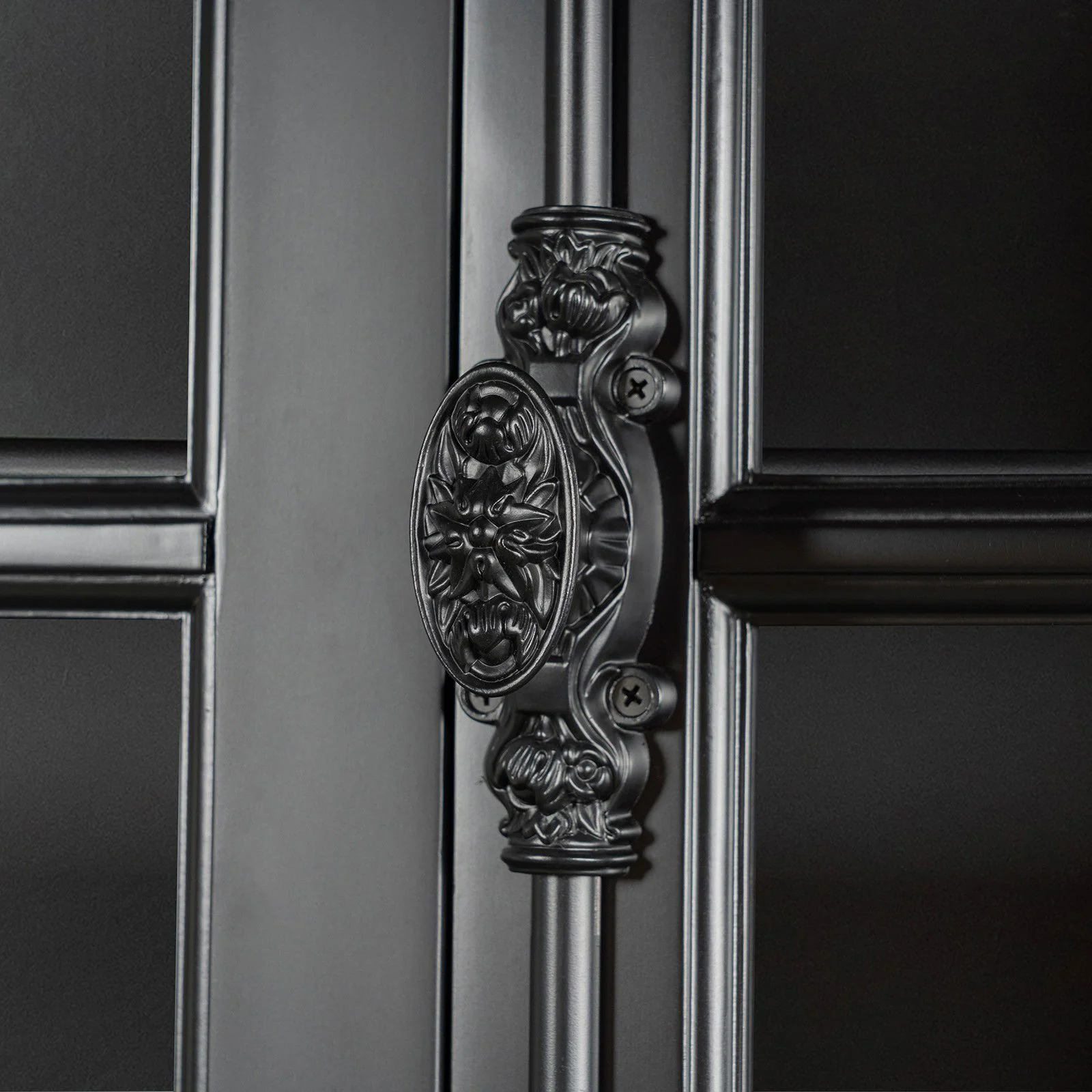 French Provincial Casement Double Glass Door Display Buffet and Hutch Cabinet Bookcase - Image 11