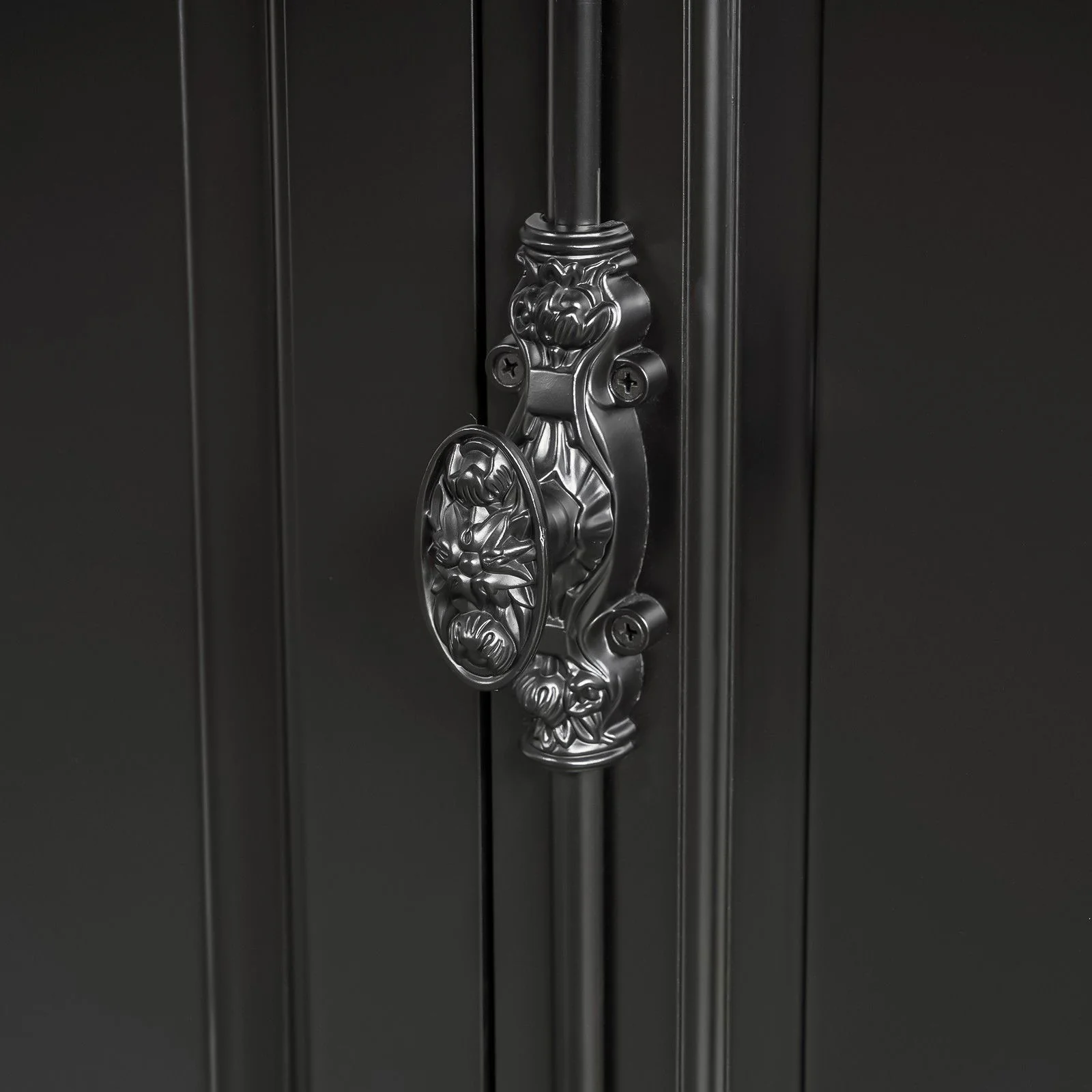 French Provincial Casement Double Glass Door Display Buffet and Hutch Cabinet Bookcase - Image 12