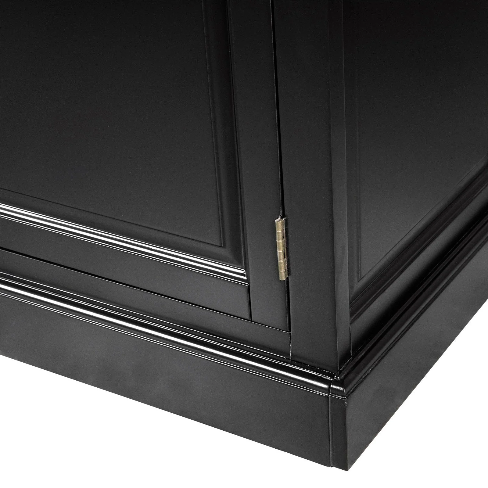 French Provincial Casement Double Glass Door Display Buffet and Hutch Cabinet Bookcase - Image 17