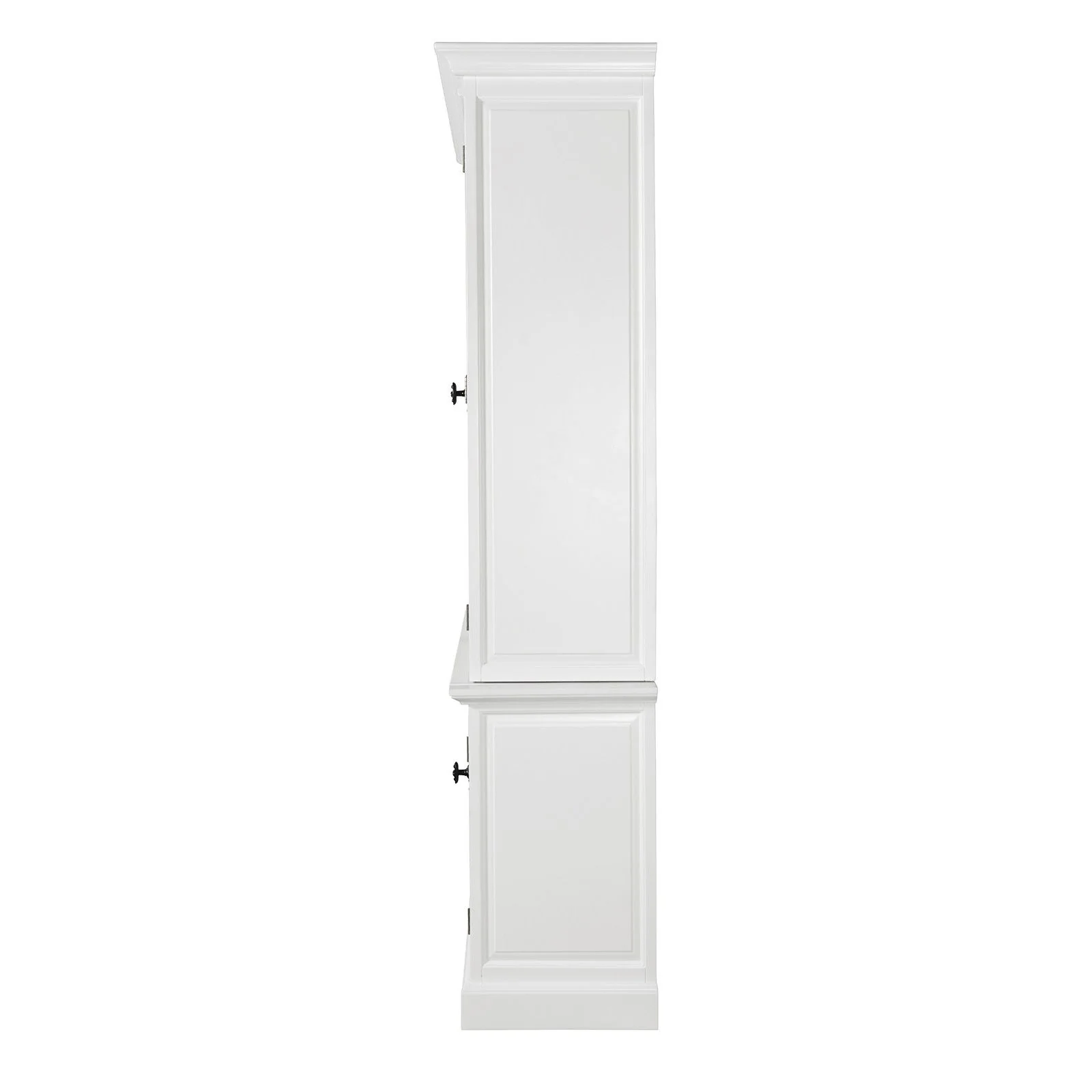 French Provincial Casement Double Glass Door Display Buffet and Hutch Cabinet Bookcase - Image 24
