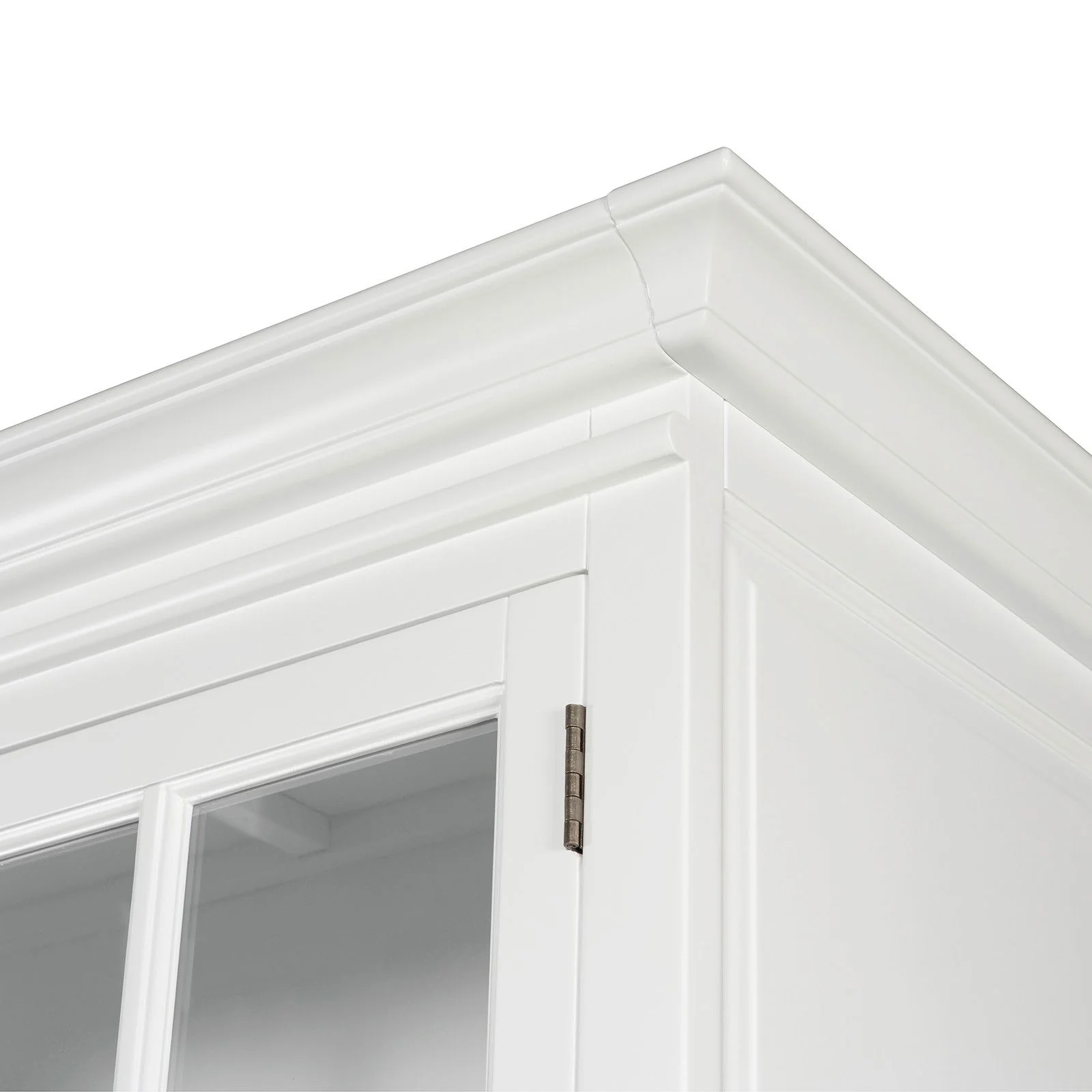 French Provincial Casement Double Glass Door Display Buffet and Hutch Cabinet Bookcase - Image 28