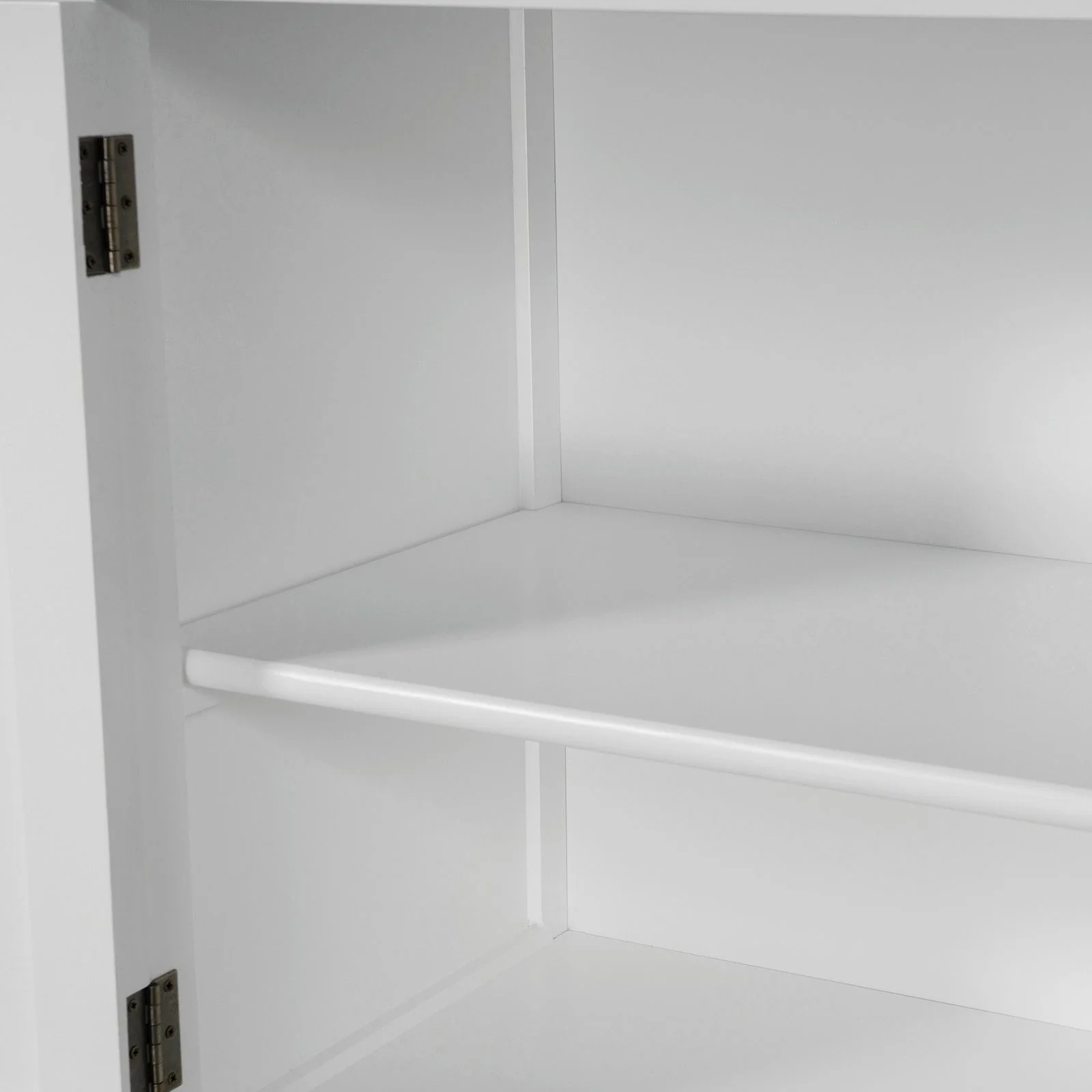 French Provincial Casement Double Glass Door Display Buffet and Hutch Cabinet Bookcase - Image 32
