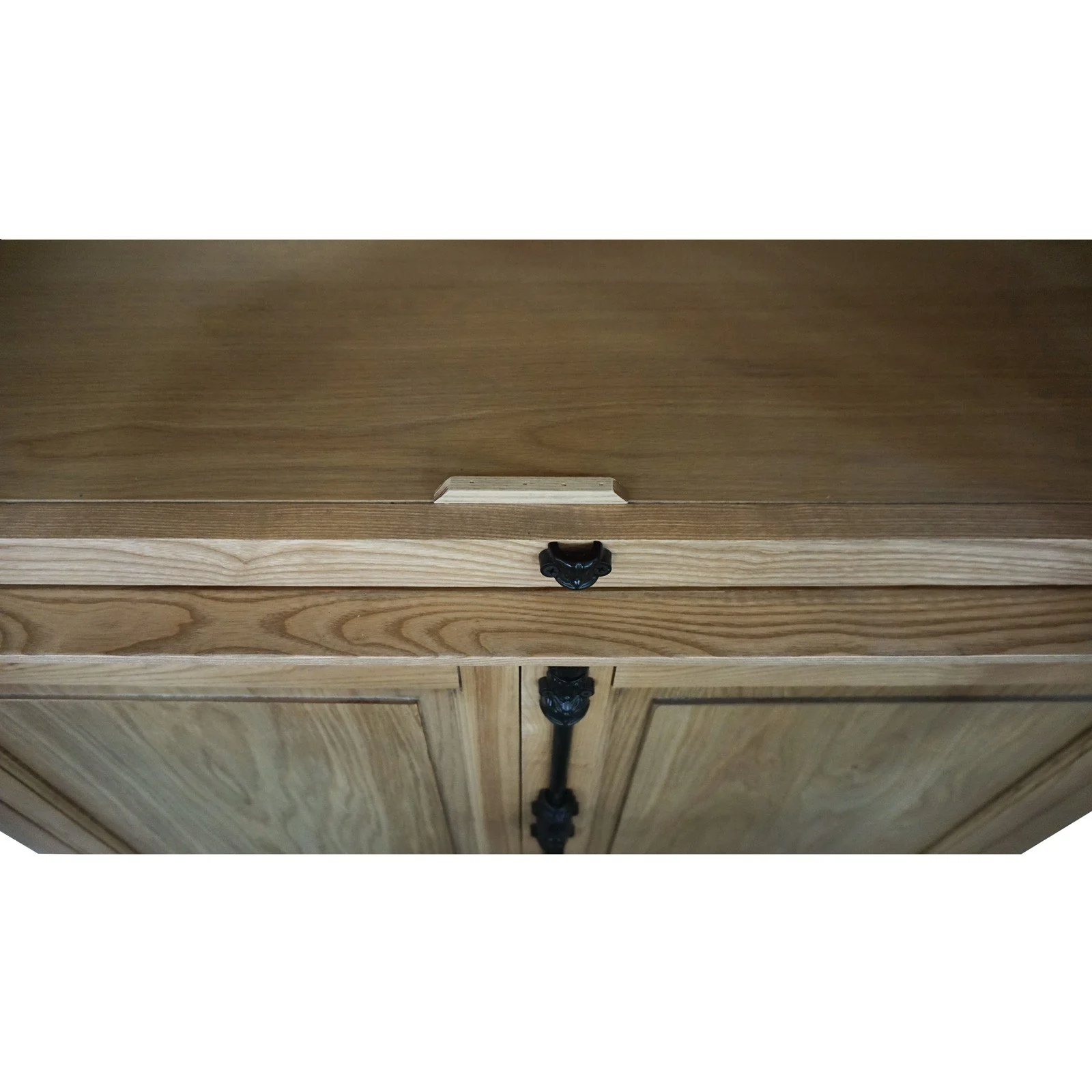 French Provincial Casement Double Glass Door Display Buffet and Hutch Cabinet Bookcase - Image 50