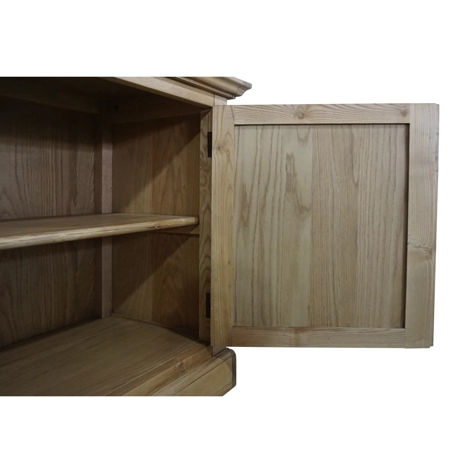 French Provincial Casement Double Glass Door Display Buffet and Hutch Cabinet Bookcase - Image 52