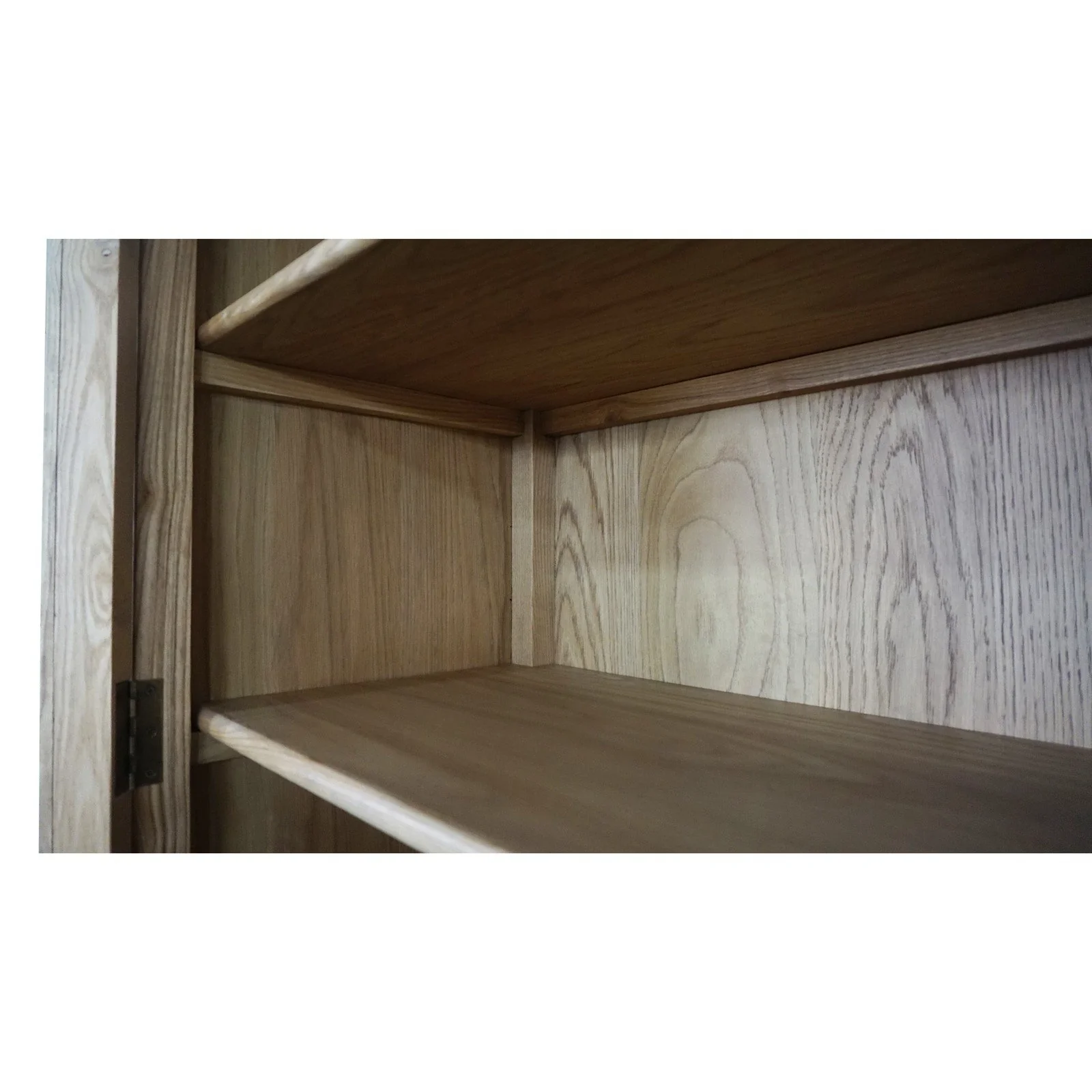 French Provincial Casement Double Glass Door Display Buffet and Hutch Cabinet Bookcase - Image 53