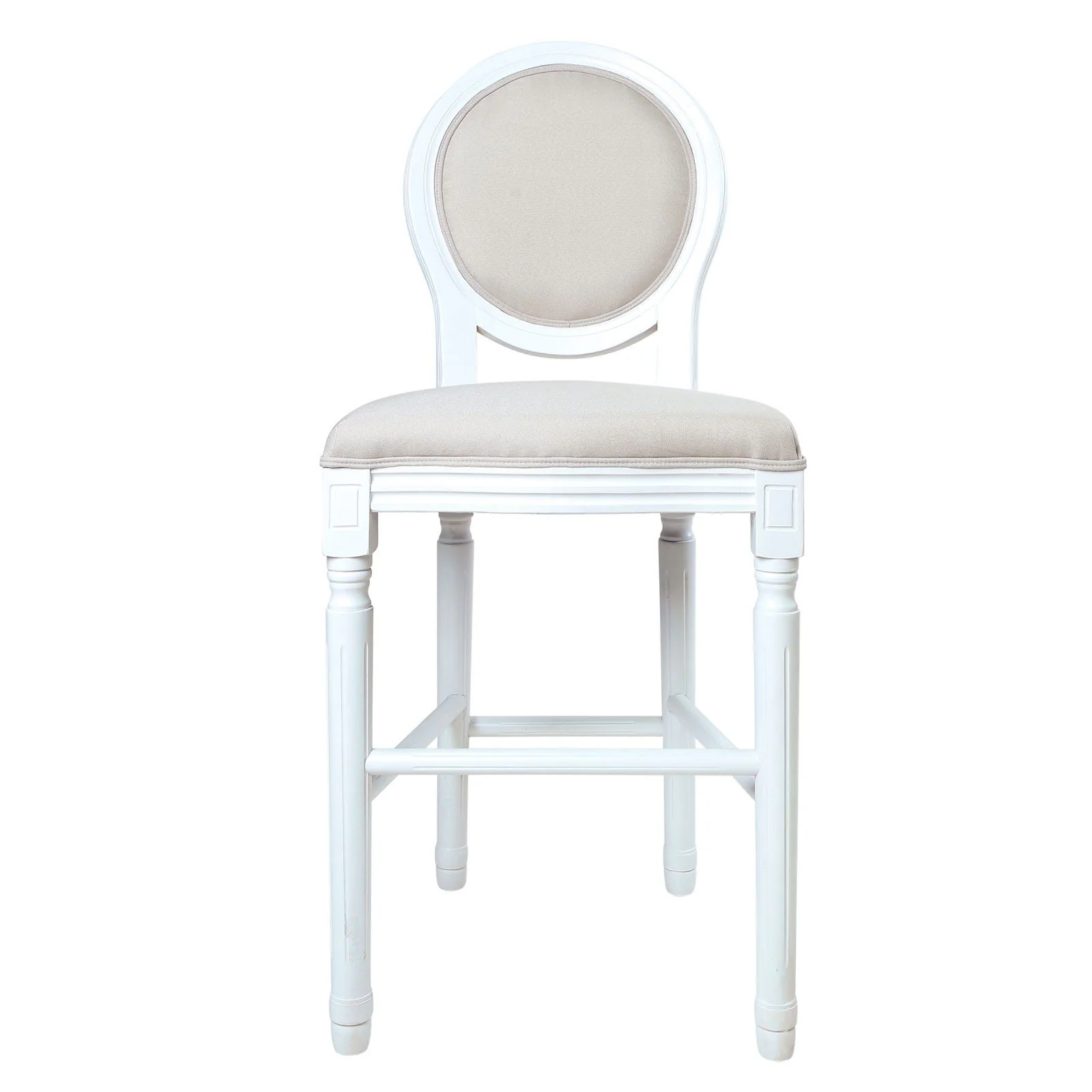 (Factory Second) French Provincial Louis Bar Stool - Image 2