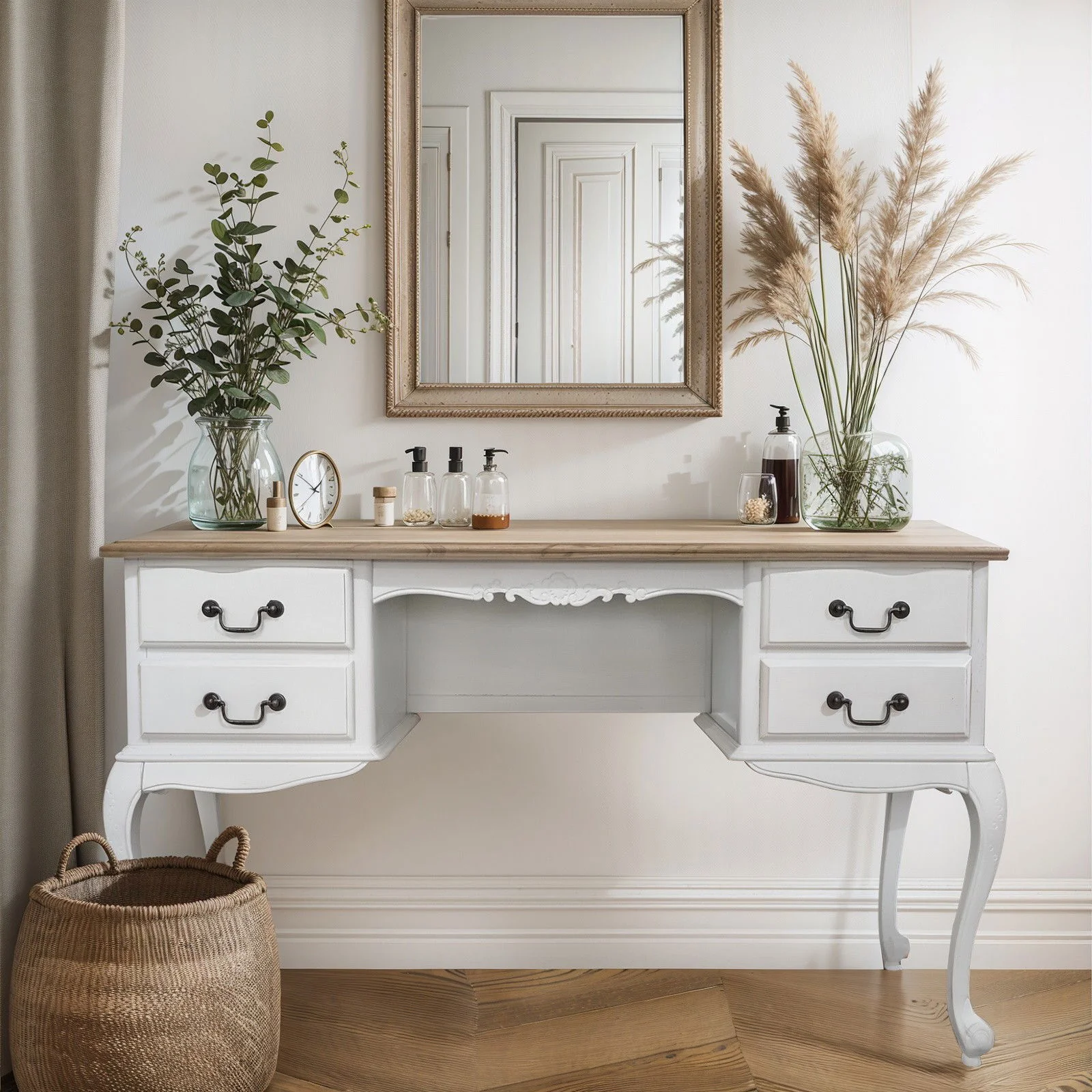 French Provincial Louis Dressing Table Set - Image 2