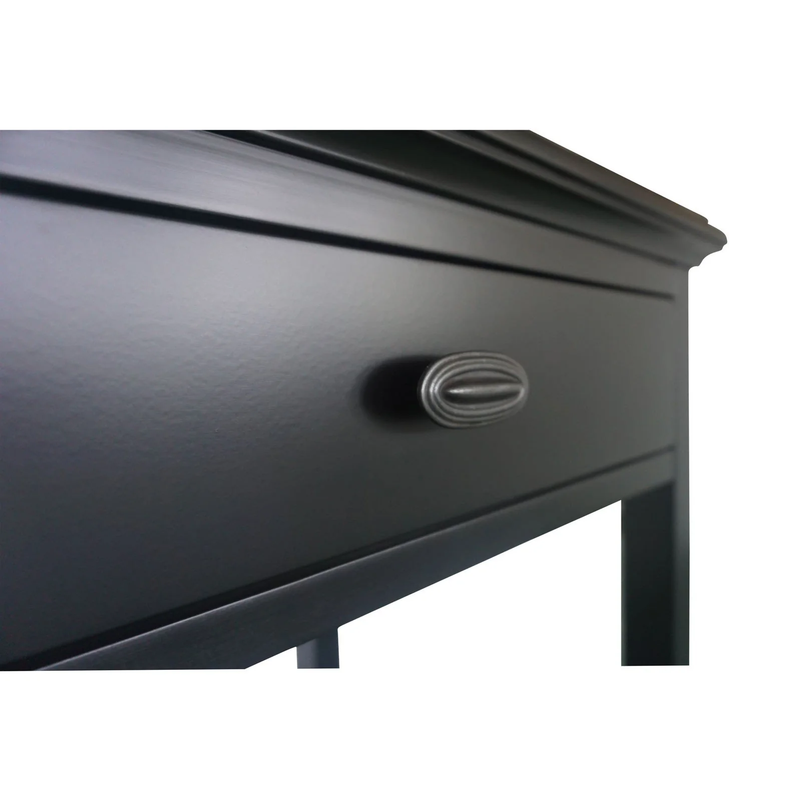 Hamptons Coastal Bedside Table with Magazine Tray - Image 5