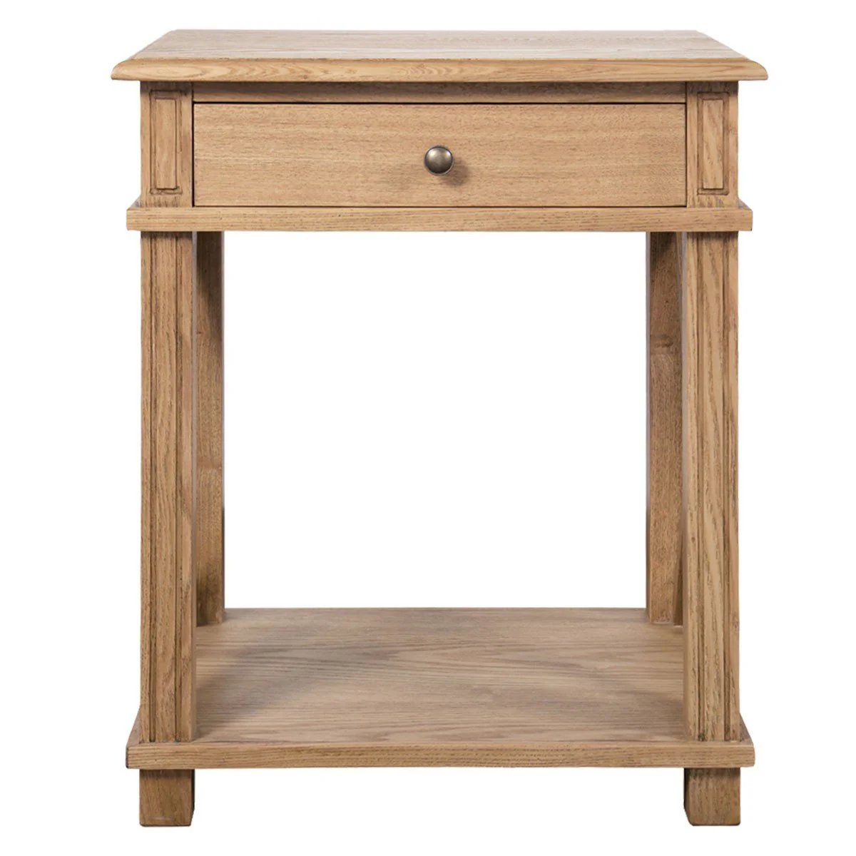 Hamptons Coastal Cross 1 Drawer Bedside Table