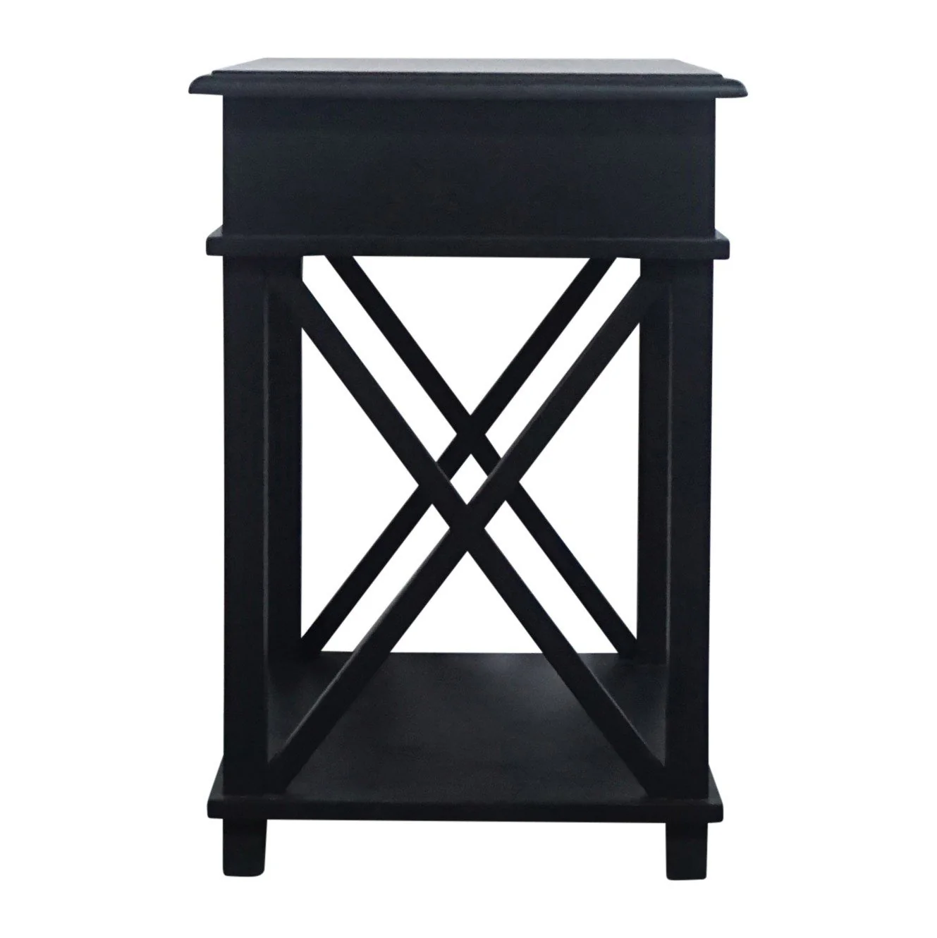 Hamptons Coastal Cross 1 Drawer Bedside Table - Image 17