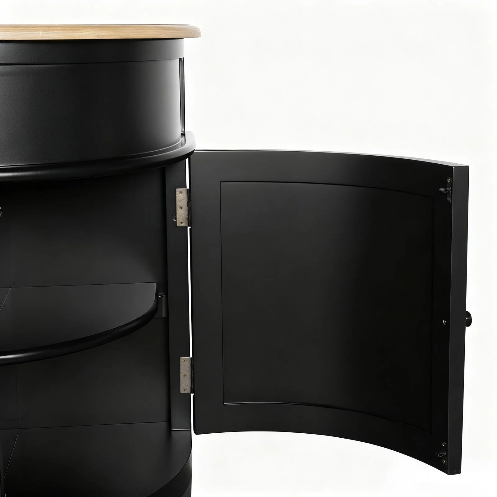 Hamptons Coastal Curve Ash Top Sideboard Buffet & Two Drawers Console Cabinet - Image 17
