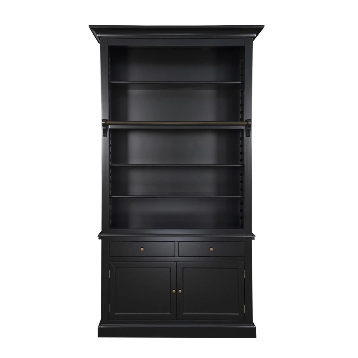 Hamptons Halifax Open Extendable Bookcase with Ladder 250-368cm - Image 18