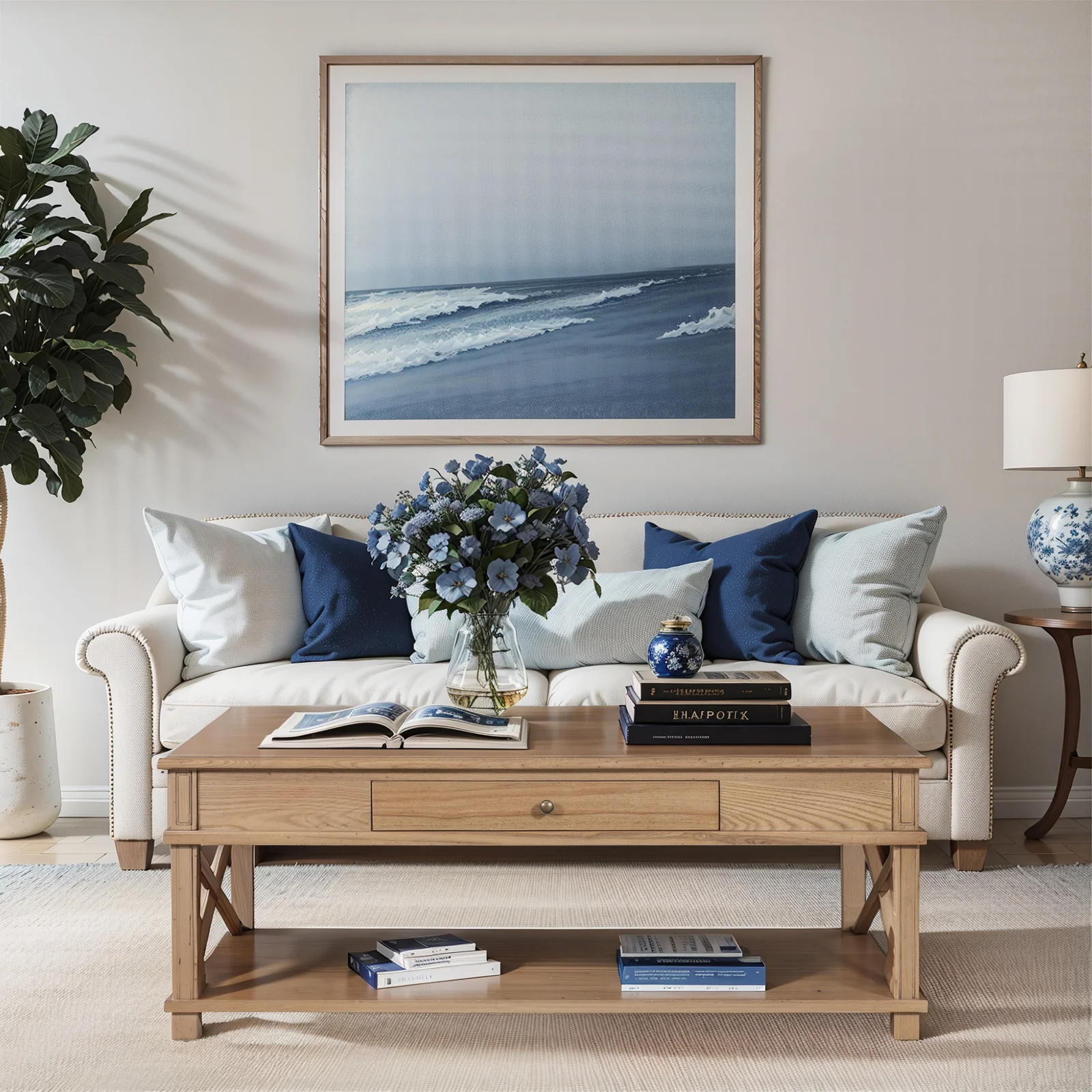 Hamptons Halifax Side Cross Coffee Table - Image 2