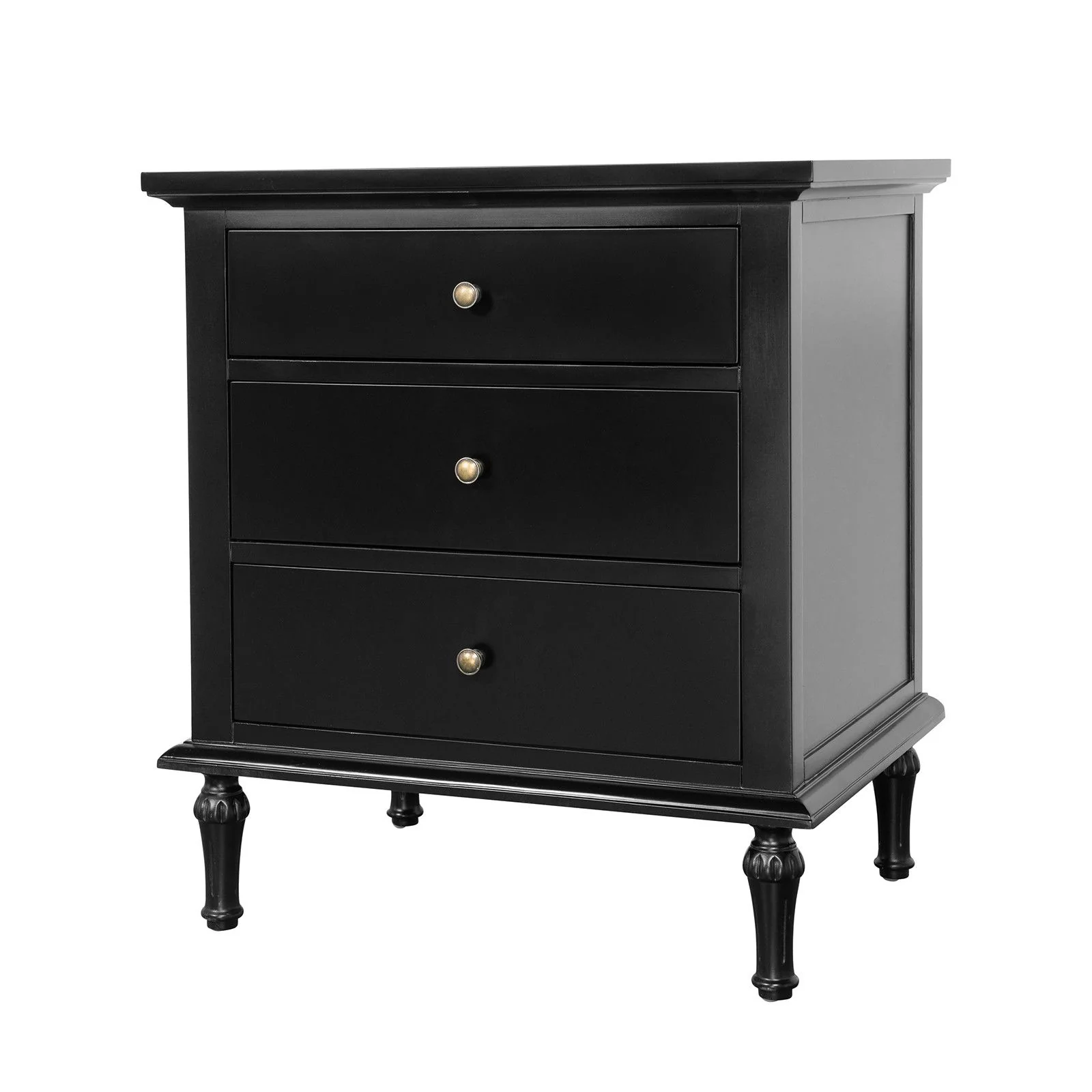 Hamptons Heritage 3 Drawer Bedside Lamp Table - Image 12