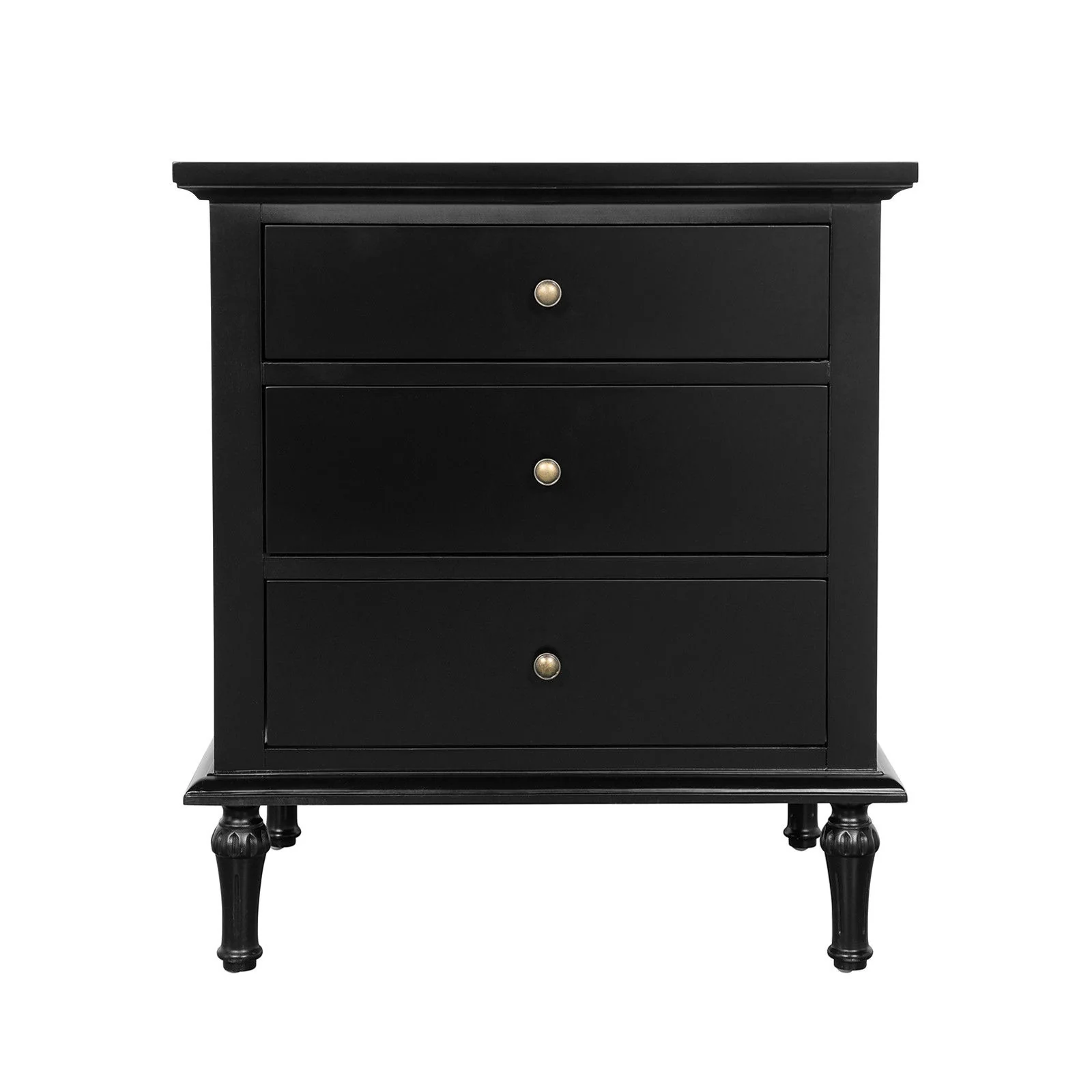 Hamptons Heritage 3 Drawer Bedside Lamp Table - Image 2
