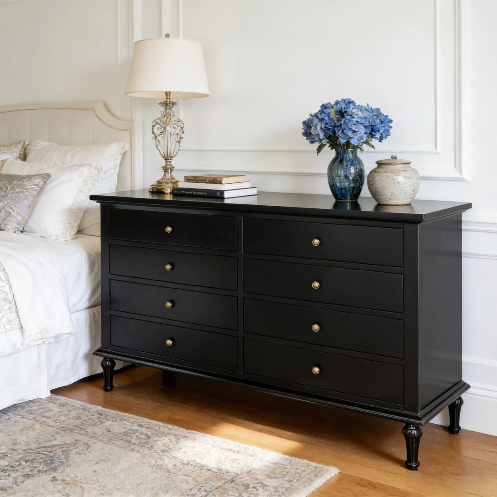 Hamptons Heritage 8-Drawer Tallboy Dresser - Image 17