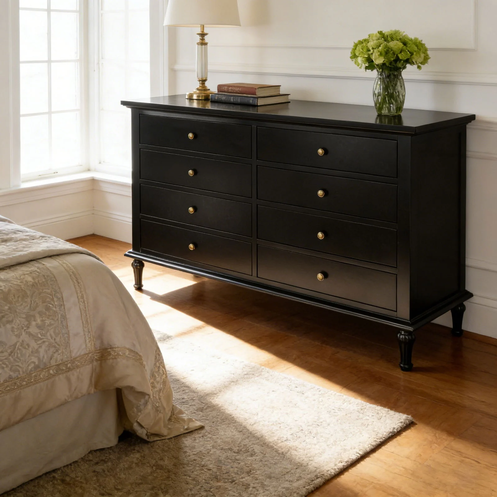 Hamptons Heritage 8-Drawer Tallboy Dresser - Image 18