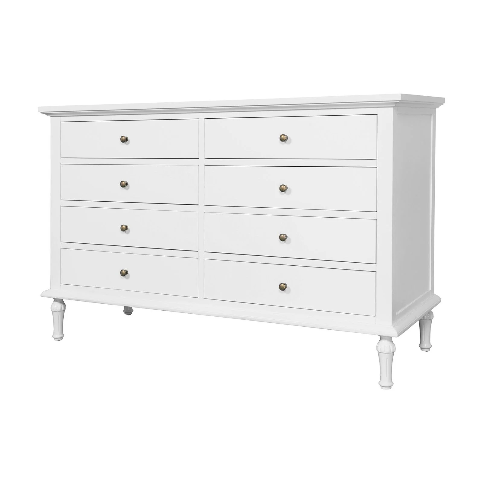 Hamptons Heritage 8-Drawer Tallboy Dresser - Image 4