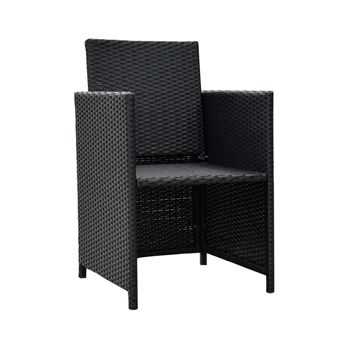 Outdoor Living Havana Wicker Rattan Dining Chair with cushion - Image 3